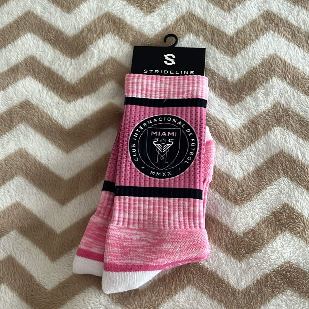 Inter Miami brand new socks. Lionel Messi’s Team. Club internacional de fútbol